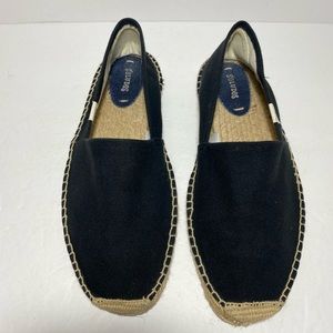 SOLUDOS Dali  Black Espadrilles Slip-on Size 11